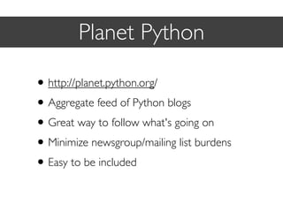 A Few of My Favorite (Python) Things