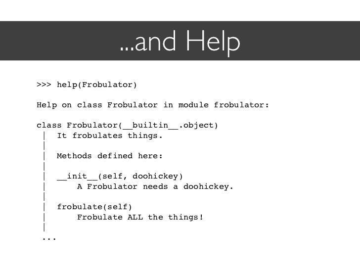 A Few of My Favorite (Python) Things