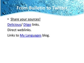 How canitencourage the use of ICT for teachers’ own CPD? The Menu Approach to CPD 