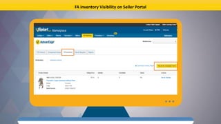 FA Returned inventory Visibility on Seller Portal