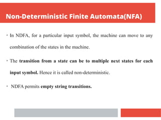 Ndfa Example Finite automata without output explaination | PPTX