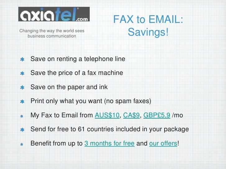 Fax to Email Advantages