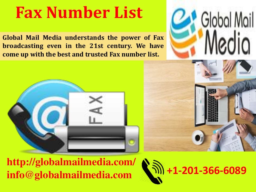 Fax number list