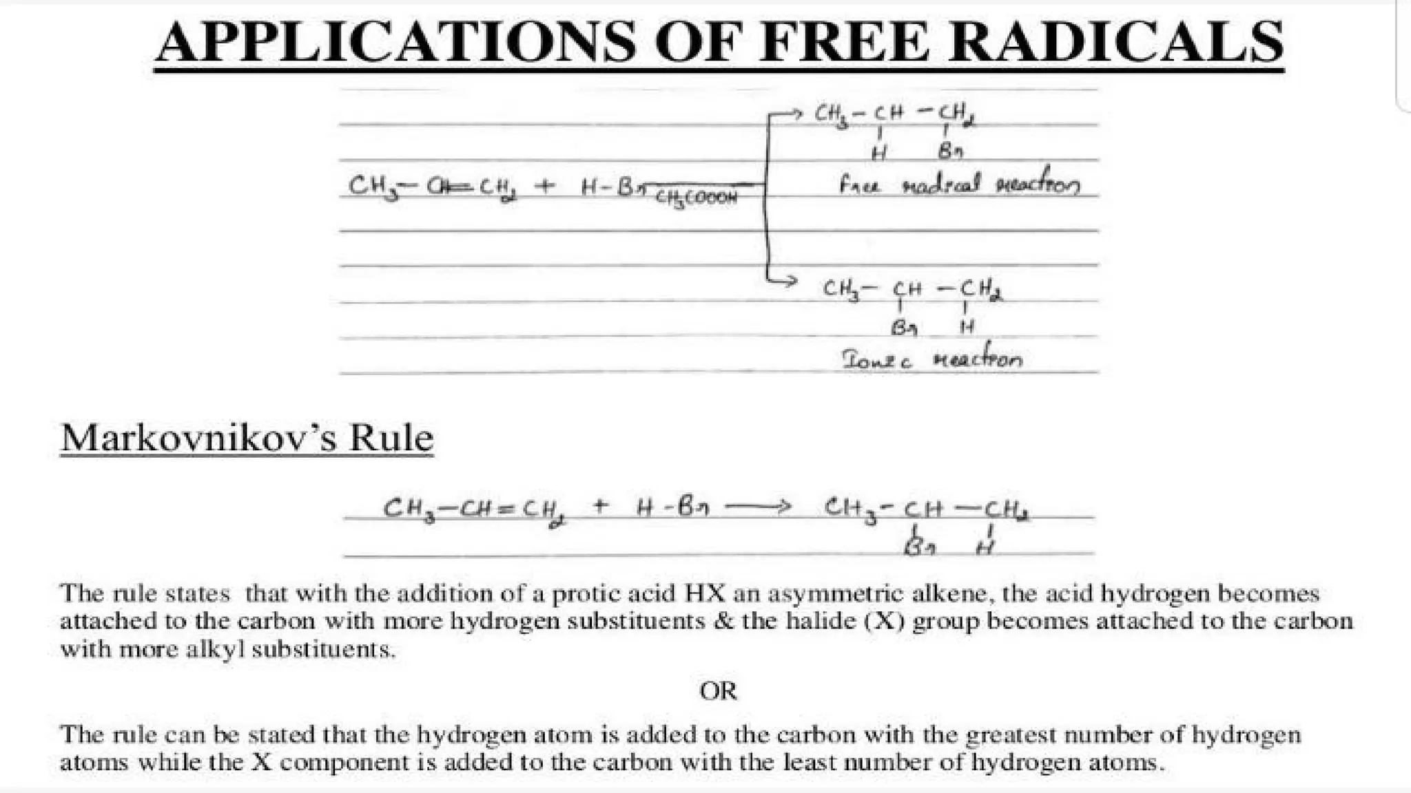Free Radicals,Definition,Properties,Application,mechanism