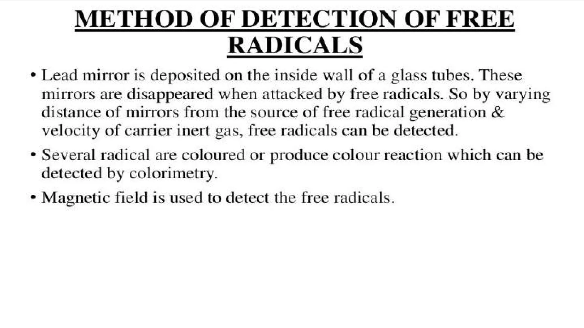 Free Radicals,Definition,Properties,Application,mechanism