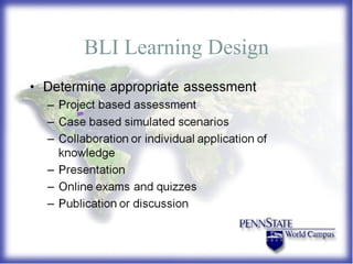 BLI Learning Design 