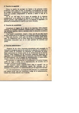 Fayol, henri. administracion industrial y general