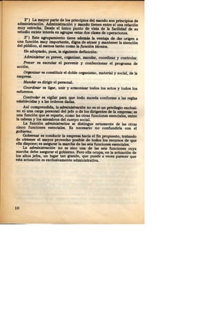 Fayol, henri. administracion industrial y general