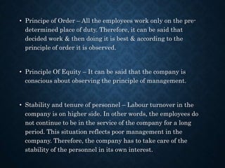 • Initiative – The employees felt that their opinion were given
importance. This is a comfortable situation. This helps in...