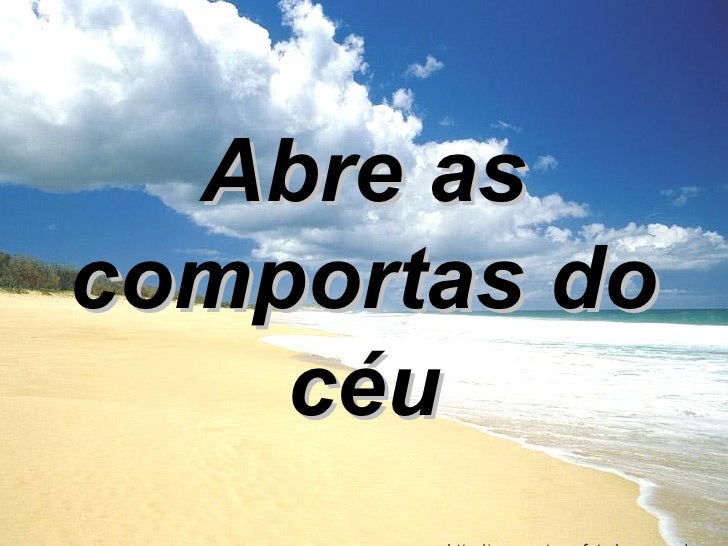 Faz Chover Abre As Comportas Do Céu Letra