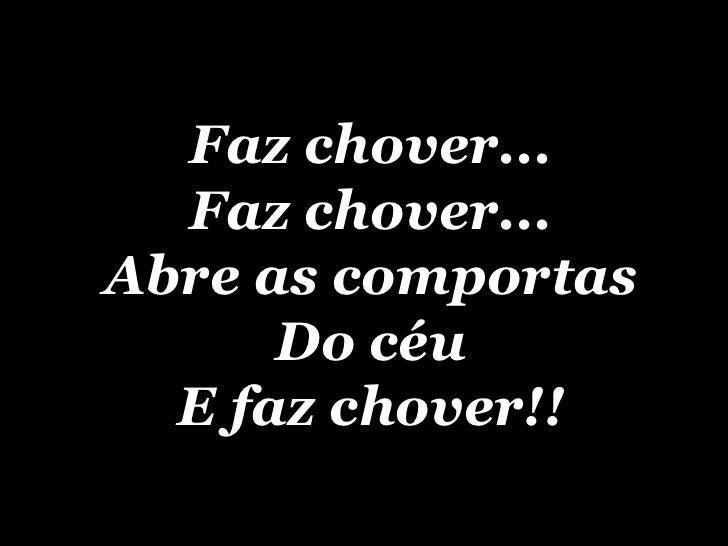 Faz Chover Abre As Comportas Do Céu Letra