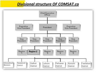 Divisional structure OF COMSAT.co
 