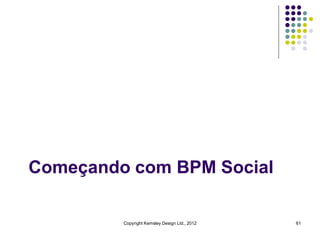 Começando com BPM Social

         Copyright Kemsley Design Ltd., 2012   61
 