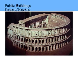 Public Buildings
Theater of Marcellus
 