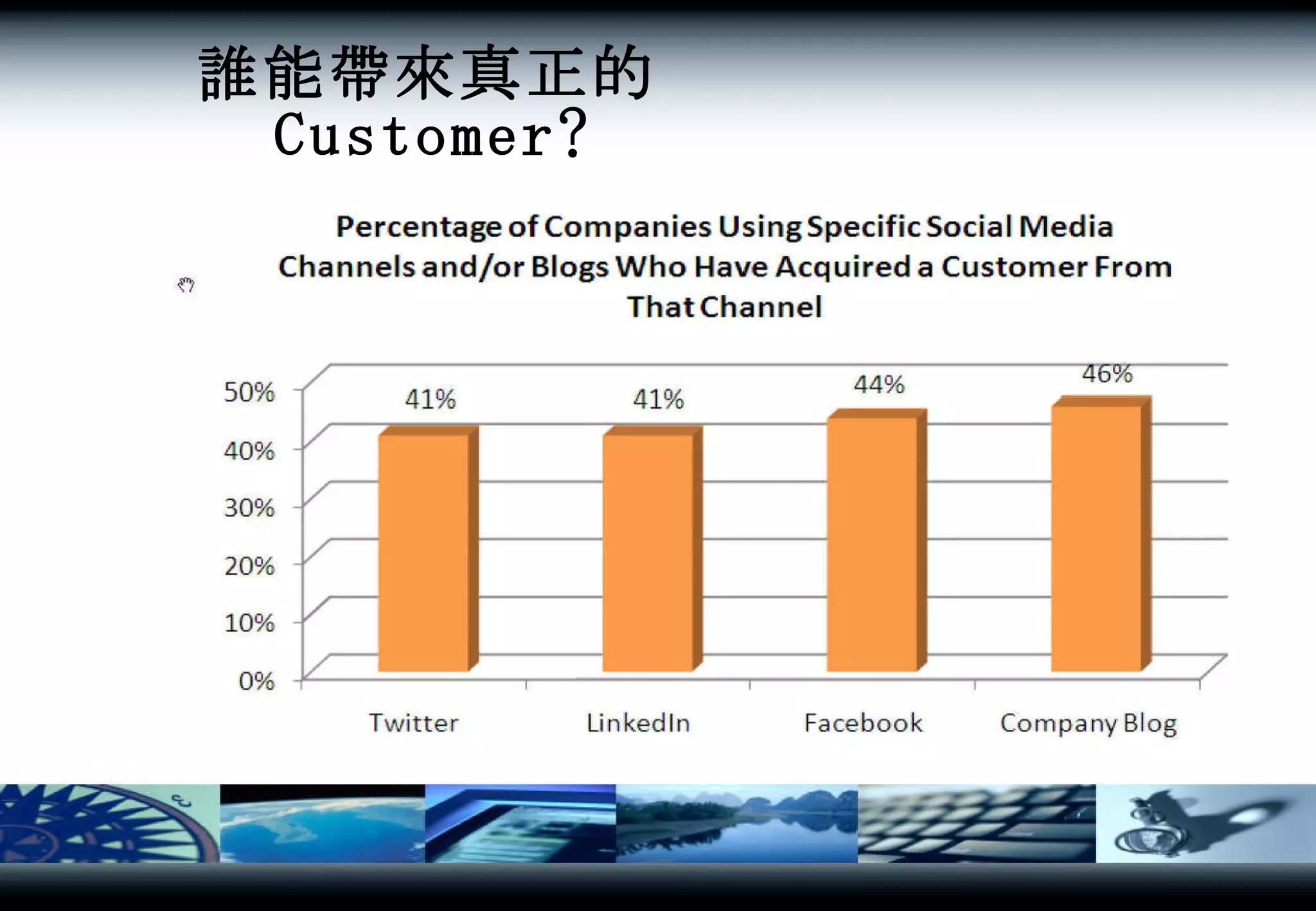 誰能帶來真正的 Customer? 