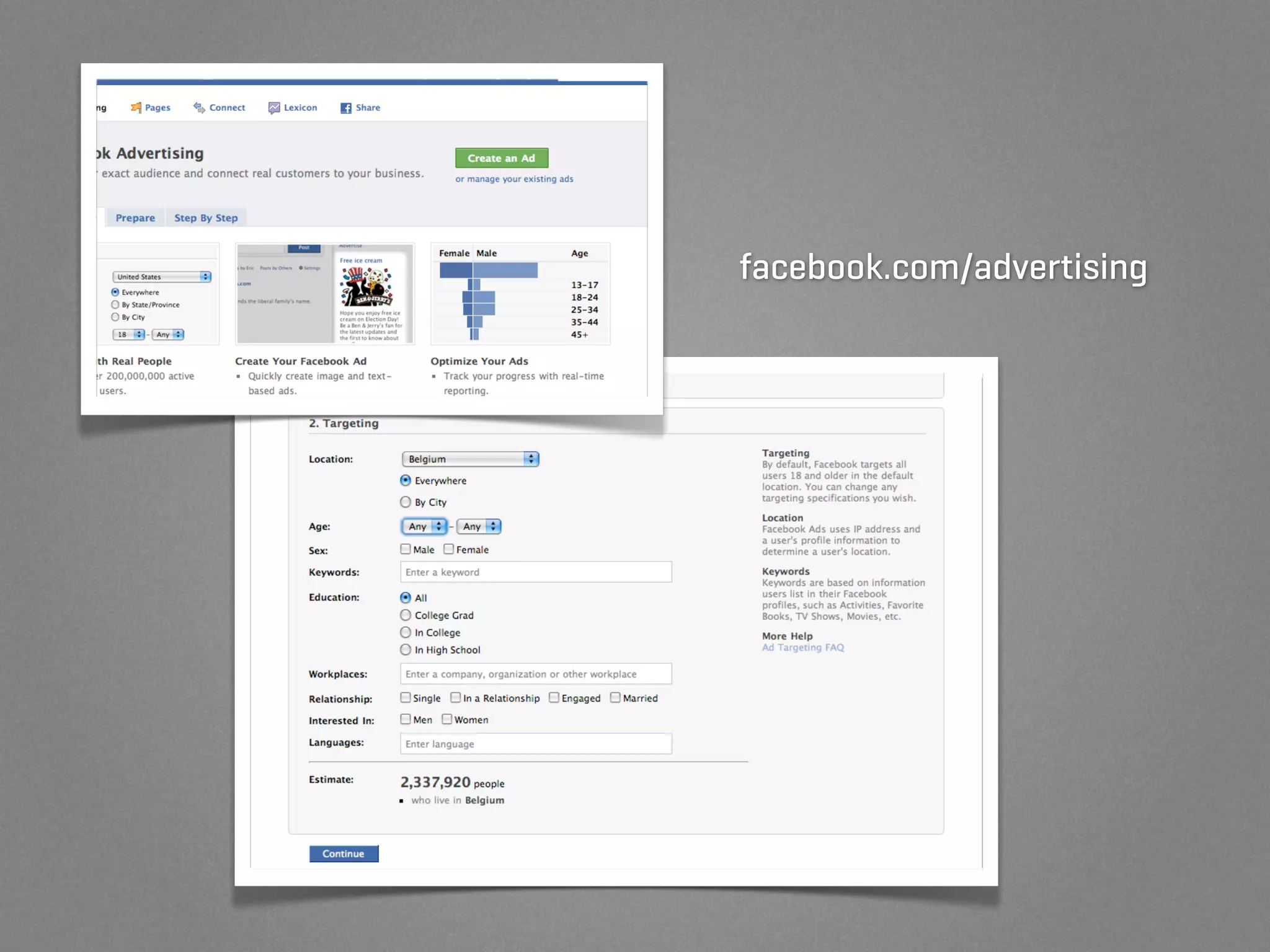 facebook.com/advertising
 