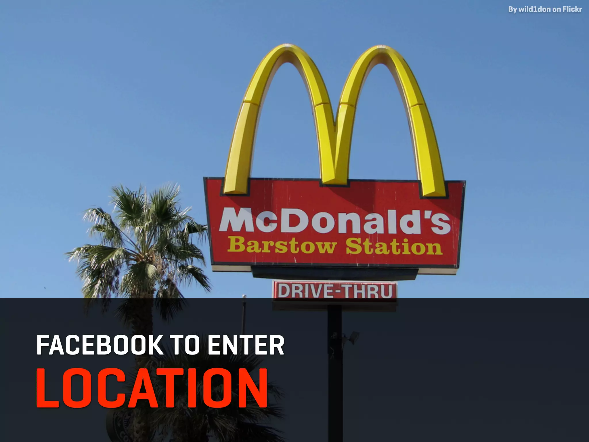 By wild1don on Flickr




FACEBOOK TO ENTER
LOCATION
 