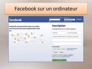 Facebook sur un ordinateur
 