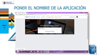 PASO
1
PASO
2PASO
3PASO
4
PASO
6PASO
7PASO
8
PONER EL NOMBRE DE LA APLICACIÓN
 