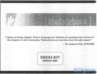 Facebook Media Kit (2004)