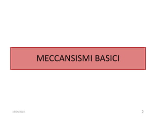 MECCANSISMI BASICI
18/04/2023 2
 