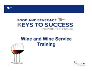 wine and wine service training | PDF