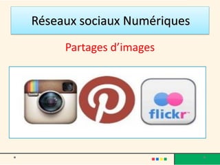 Réseaux sociaux Numériques
Partages d’images
 