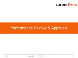 41Copyright @ CareerTree HR Solutions2016-17
Performance Review & Appraisal
 