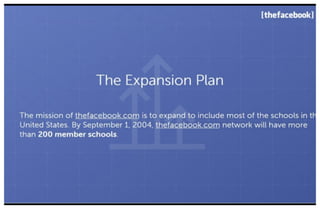 Early Facebook Pitch Deck