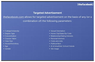 Early Facebook Pitch Deck