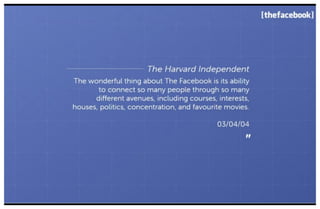 Early Facebook Pitch Deck