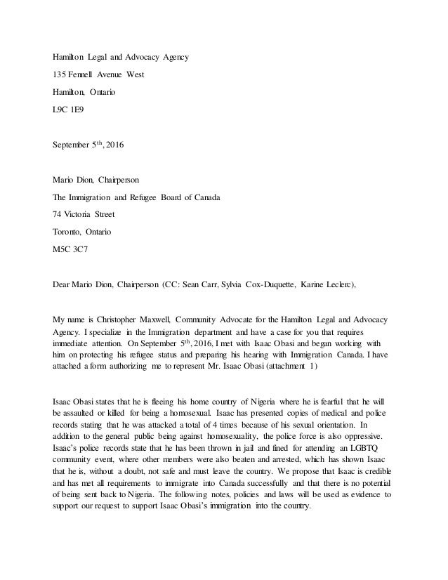 advocacy letter advocacy letter