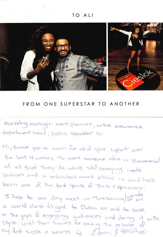 Thank You From Talent