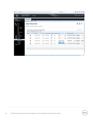 25 PCIeSSD Inventory,Monitoring & Configuration in Dell PowerEdge 13th Generation Servers
 