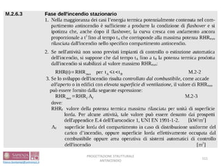 PROGETTAZIONE STRUTTURALE
ANTINCENDIO
111
 