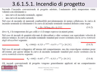 3.6.1.5.1. Incendio di progetto
252
PROGETTAZIONE STRUTTURALE
ANTINCENDIO
 