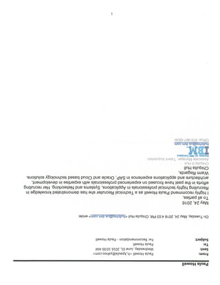 IBM letter of Recommendation