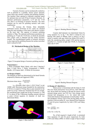 Design and Development of Turmeric Polishing Machine | PDF