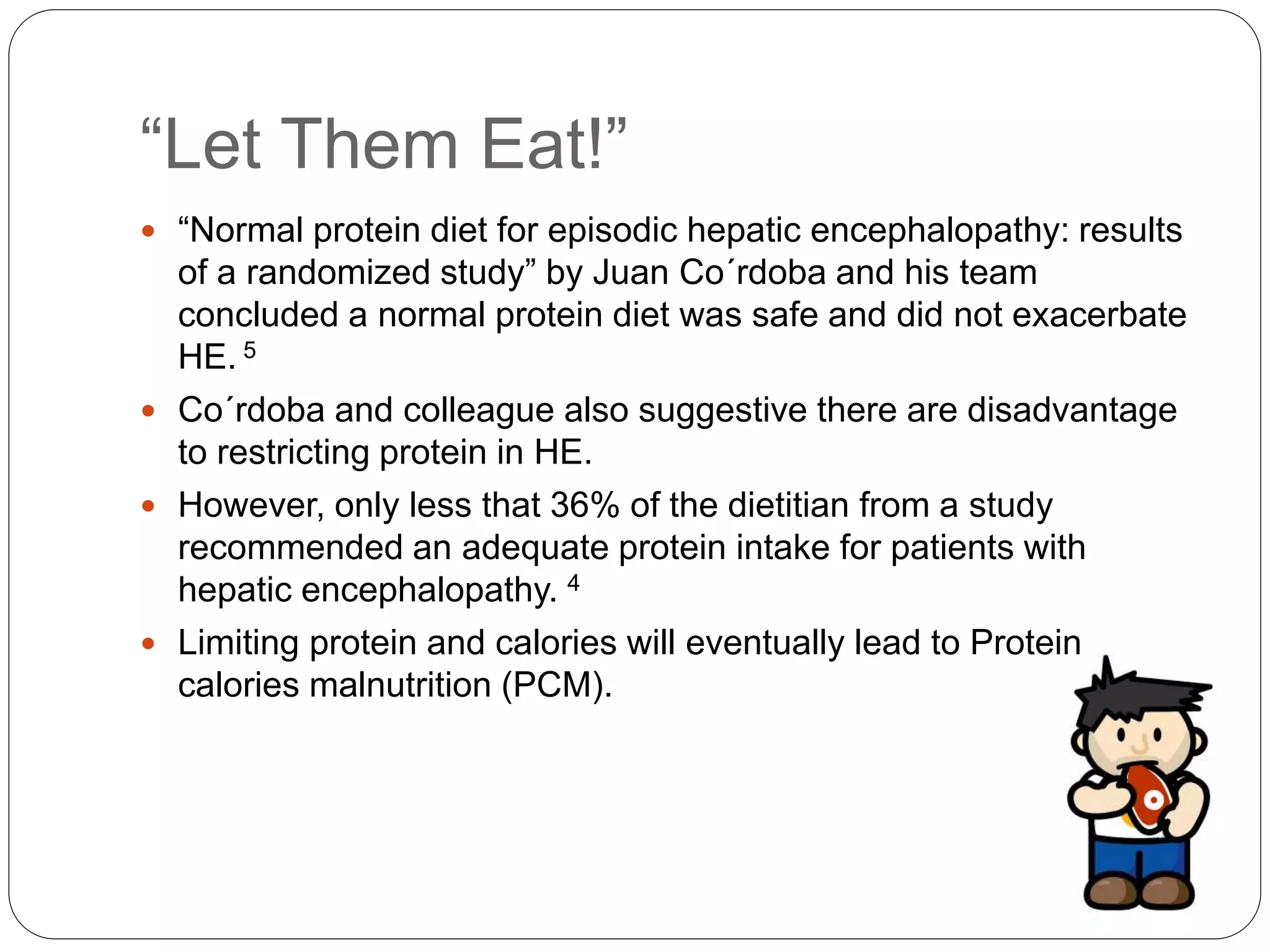 Role of low protein intake in the management | PPTX
