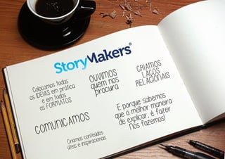 COMUNICAMOS
E porque sabemos
que a melhor maneira
de explicar, é fazer.
Nós fazemos!
OUVIMOS
quem nos
procuraColocamos todas
as ideias em prática
e em todos
os formatos
Criamos conteúdos
úteis e inspiracionais
CRIAMOS
LAÇOS
RELACIONAIS
 