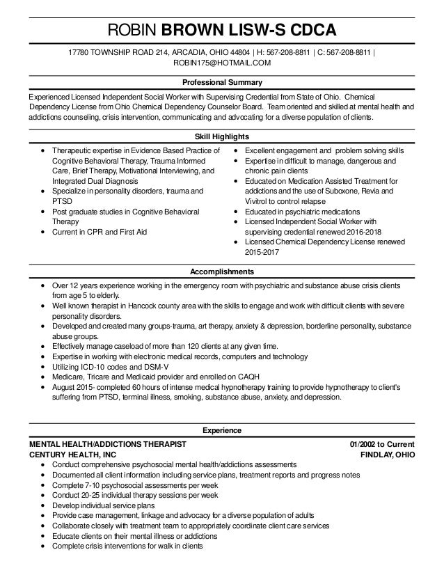 resume 22016 professional summary for social worker