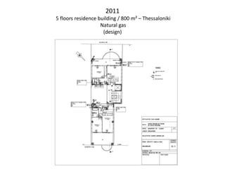 2011
5 floors residence building / 800 m² – Thessaloniki
Natural gas
(design)
 