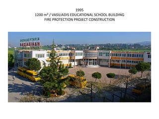 1995
1200 m² / VASILIADIS EDUCATIONAL SCHOOL BUILDING
FIRE PROTECTION PROJECT CONSTRUCTION
 
