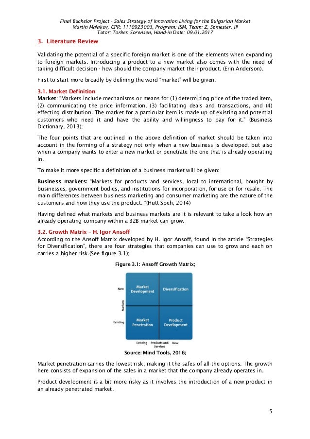 Thesis on distribution strategies