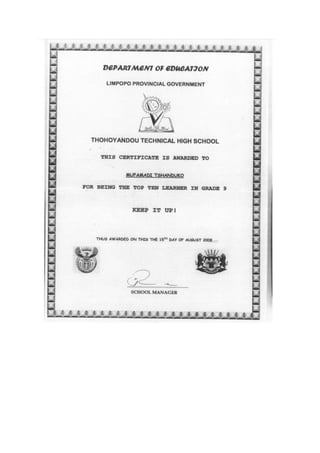 merit certificates