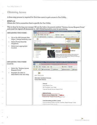 Fax utiility user guide