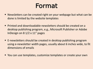Newsletters Then, Now & Next 12May14 | PPSX