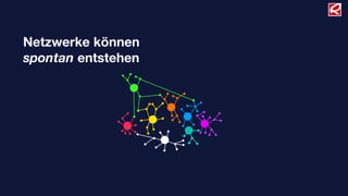Netzwerke können
spontan entstehen
 