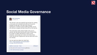 Social Media Governance
 