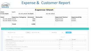 Expense & Customer Report
Delivery Management
 